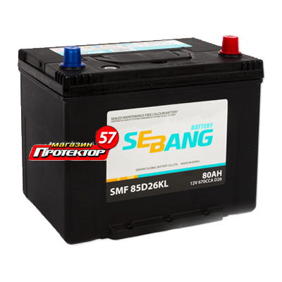 Аккумулятор SEBANG Smf 80 А/ч R+ обратная Выносные