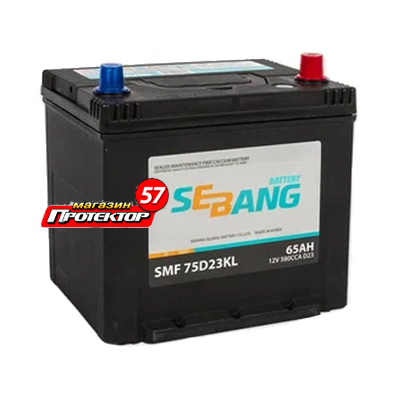 Аккумулятор SEBANG Smf 65 А/ч R+ обратная Выносные