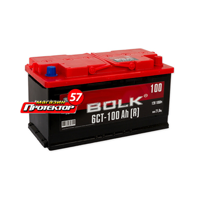 Аккумулятор BOLK Standart 100 А/ч R+ обратная Стандартные