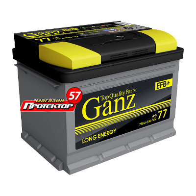 Аккумулятор GANZ EFB 77 А/ч R+ Обратная EN750 A