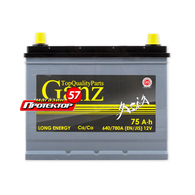 Аккумулятор GANZ Asia 75 А/ч R+ обратная Стандартные