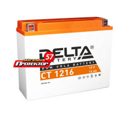 DELTA Battery Agm 16 А/ч R+ обратная Болтовые мото