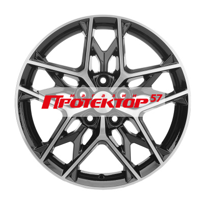 Диск 7x17 5x112 ET49 D57.1 Khomen Wheels Y-Spoke 709 Black-FP