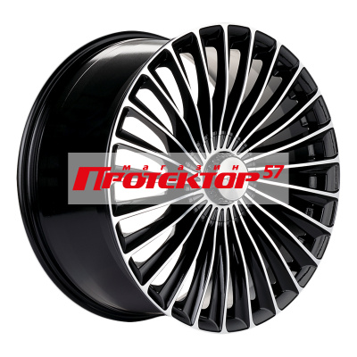 Диск 8.5x20 5x112 ET38 D66.6 Khomen Wheels KHW2008 (C/E/S) Black-FP