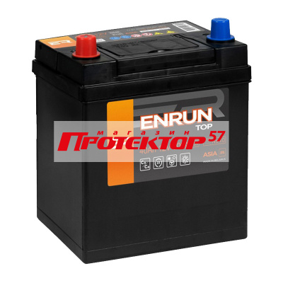 Аккумулятор ENRUN JIS TOP 40 А/ч L+ Прямая EN300А 187x127x225 Выносные