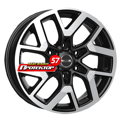 Диск 7.5x17 6x139.7 ET33 D100.1 MAK Gravel Black Mirror