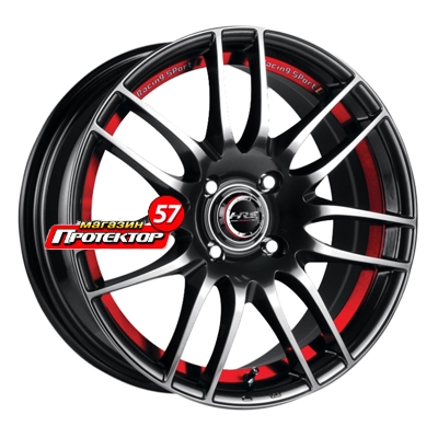 Диск 7x16 5x112 ET40 D66.6 Racing Wheels H-478 BK-IRD F/P