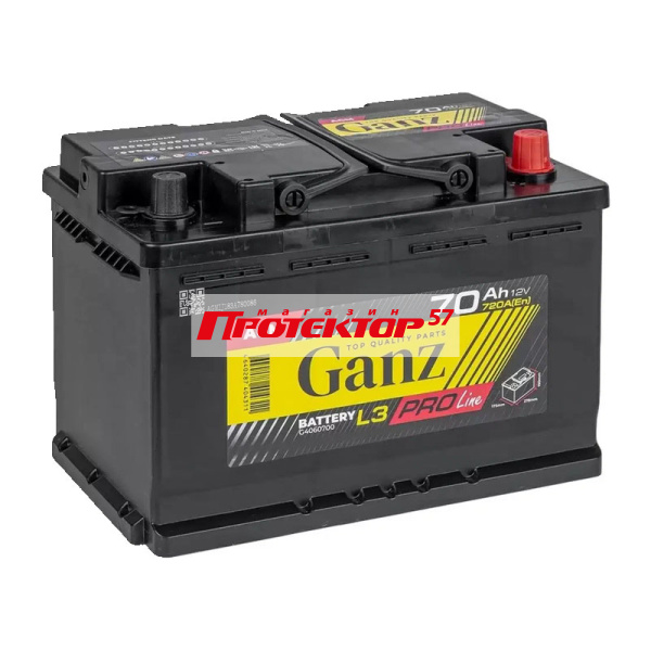 Аккумулятор GANZ PRO-Line AGM 70 А/ч обратный R+ EN720А 278x175x190 Стандартные