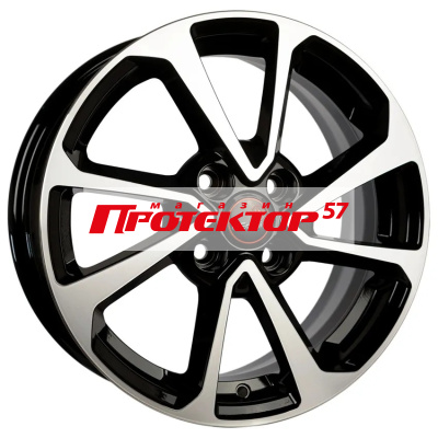 Диск Литой 6x15 PCD 4x100 ET46 D54.1 ВЕКТОР R105 Алмаз черный