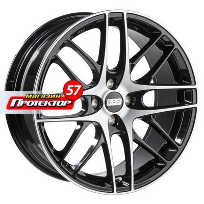 Диск 8x18 5x112 ET40 D82 BBS CS Schwarz Poliert