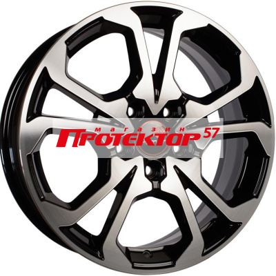 Диск Литой 6.5x17 PCD 5x114.3 ET50 D66.1 Вектор R242 Алмаз черный