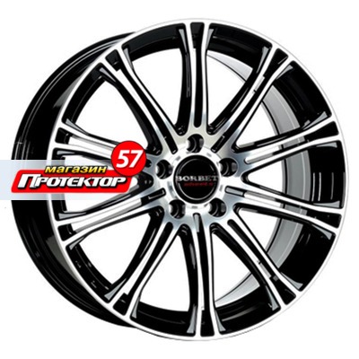 Диск 8x17 5x112 ET45 D72.5 BORBET CW1/5 Schwarz poliert