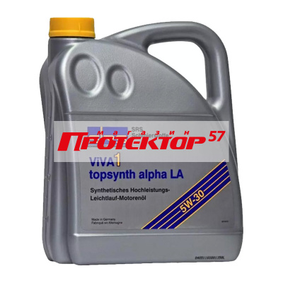 SRS VIVA 1 topsynth alpha LA 5W30 C2/C3/CF Синтетическое 5л