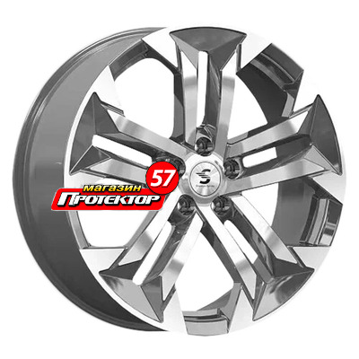 Диск 7.5x19 5x108 ET47 D60.1 СКАД KP015 diamond gloss graphite