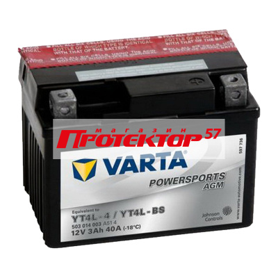 Аккумулятор VARTA POWERSPORTS 3 А/ч R+ Обратная EN40А 71x114x86 Стандартные