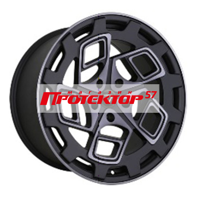 Диск 9.5x18 5x114.3 ET25 D72.6 VISSOL F-909 black machine face
