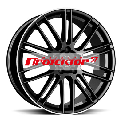 Диск 9.5x21 5x120 ET22 D74.1 RIAL KiboX Diamant black lip polished