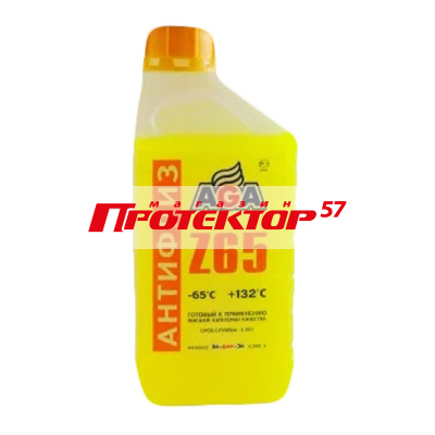 Антифриз AGA Z-65 желтый 1кг