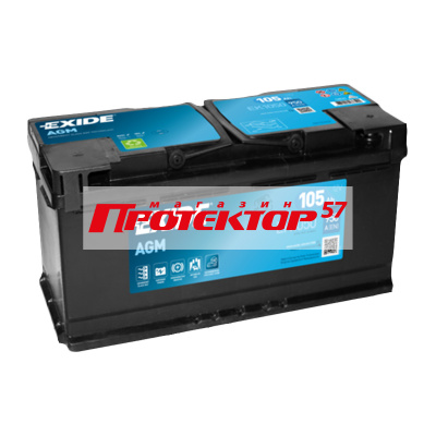 Аккумулятор EXIDE EK1050 105 А/ч R+ Обратная EN950А 392x175x190 Стандартные