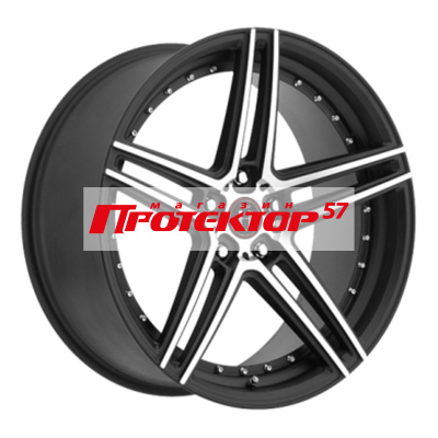 Диск 10x20 5x112 ET40 D72.6 HARP Y-22 satin-black__machined-face