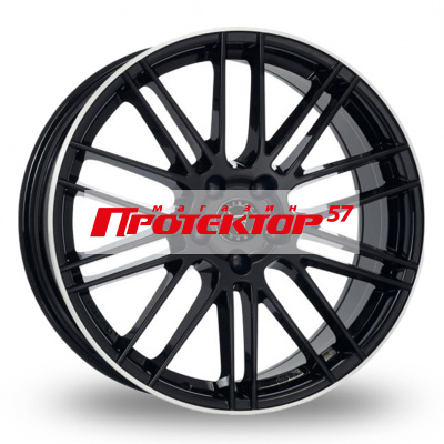 Диск 8x18 5x108 ET45 D63.4 RIAL Kibo Diamant black lip polished