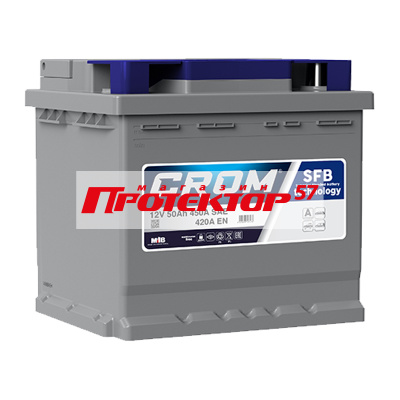 Аккумулятор CROM 50 А/ч R+ обратная EN420A 207x175x190 Стандартные
