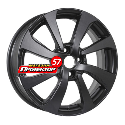 Диск 6x16 4x100 ET37 D60.1 KDW KD1640 Matt Black Painted