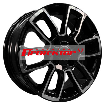 Диск Литой 5.5x14 PCD 4x100 ET43 D60.1 Khomen Wheels KHW1406 Black-FP