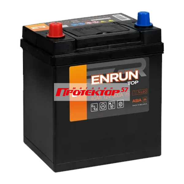 Аккумулятор ENRUN JIS TOP 40 А/ч L+ прямой EN300А 187x127x225 Стандартные