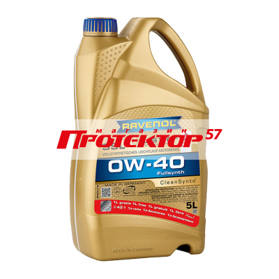 Ravenol SSL 0W40 A3/B4 SSO Синтетическое 5л