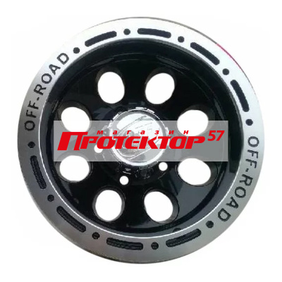 Диск 8x16 5x139.7 ET27 D110 LF Works Dick LF9096 Черно-серебристый