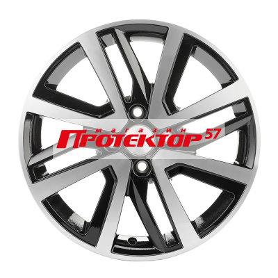 Диск 6x16 4x100 ET41 D60.1 Khomen Wheels V-Spoke 609 Black-FP