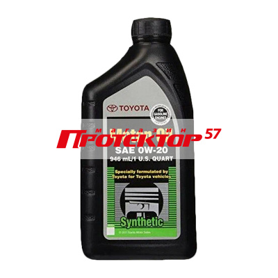 TOYOTA Motor Oil 0W20 синтетическое 0.946л