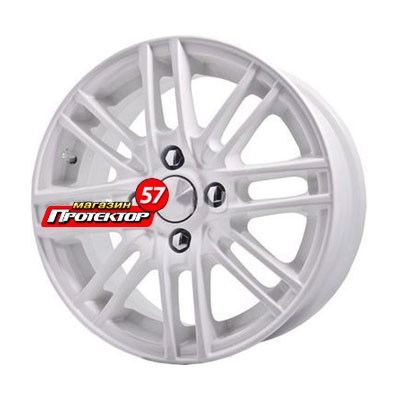 Диск 6x14 4x98 ET38 D58.6 СКАД Электра Алмаз белый