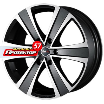 Диск 7.5x17 6x139.7 ET30 D106.1 MAK Fuoco 6 Black Mirror