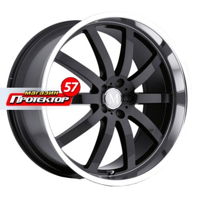 Диск 8.5x18 5x112 ET43 D66 Mandrus Wilhelm Gloss Black Mirror Cut Lip