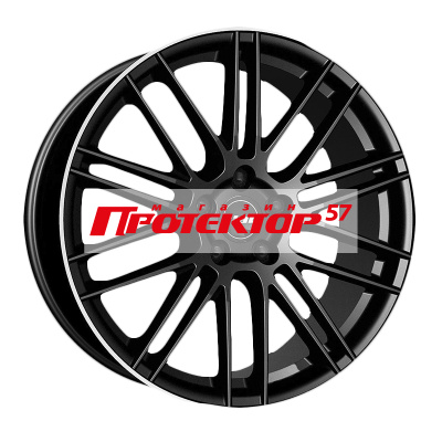 Диск 9.5x21 5x112 ET36 D66.5 RIAL KiboX Diamant black front polished