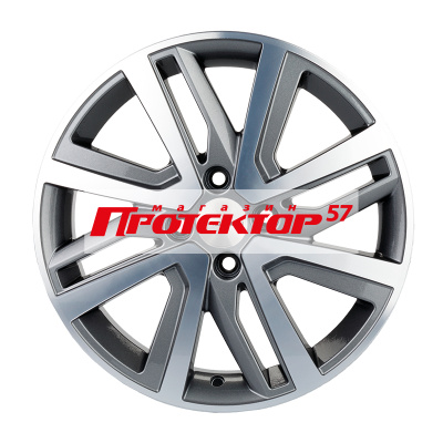 Диск 6x16 4x100 ET50 D60.1 Khomen Wheels V-Spoke 609 Gray-FP