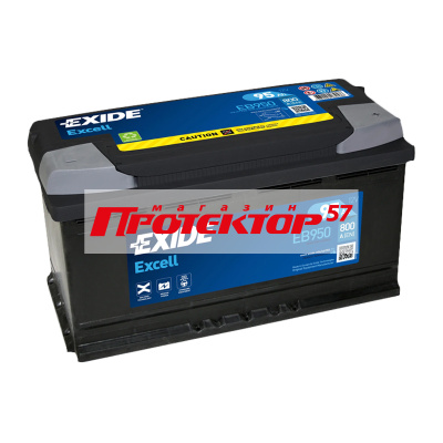 Аккумулятор EXIDE EXCELL 95 А/ч R+ обратная EN800A 350x175x190 Стандартные