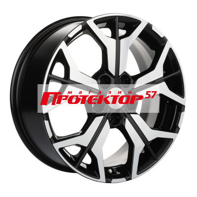 Диск 7x17 5x114.3 ET45 D66.1 Khomen Wheels Y-Spoke 715 Black-FP
