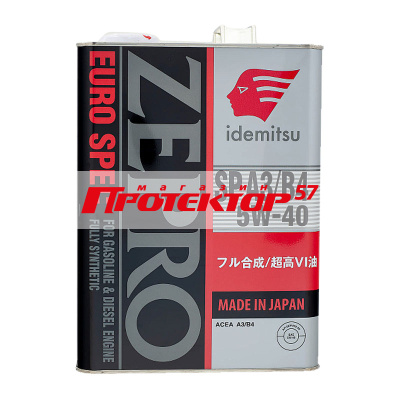 IDEMITSU Zepro Euro Spec 5W40 CF/SN A3/B4 синтетическое 4л