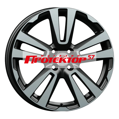 Диск 6.5x17 4x100 ET43 D60.1 RepliKey Vesta SW Cross (239) BK/FP