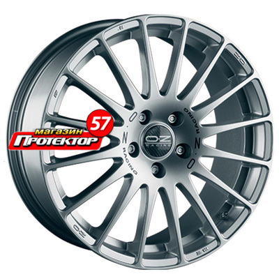 Диск 8x17 5x105 ET40 D56.6 OZ Racing Superturismo GT Race Silver + Black Lettering