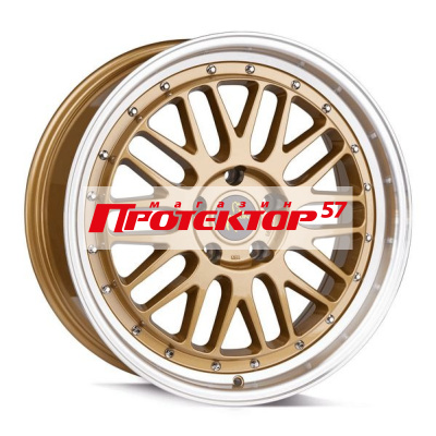 Диск 8.5x19 5x114.3 ET40 D72.6 Keskin Tuning KT22 Gold Lip Polish