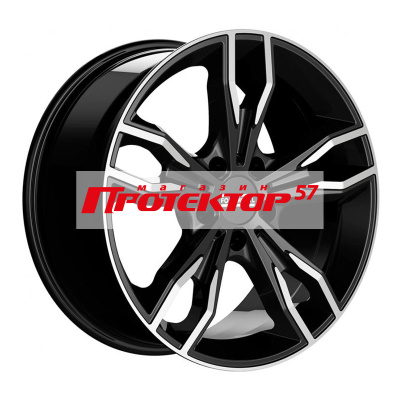 Диск 9.5x20 5x112 ET43 D66.5 FONDMETAL Alke Gloss Black Machined
