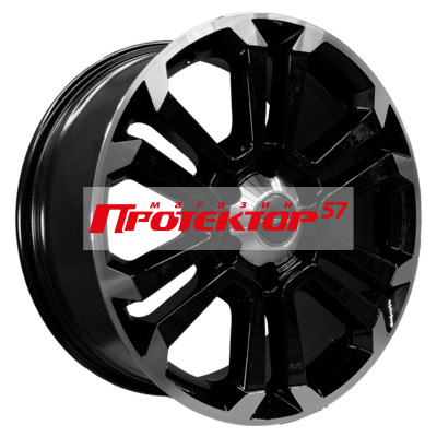 Диск Литой 7.5x18 PCD 6x139.7 ET25 D106.1 Khomen Wheels KHW1817 Black-FP