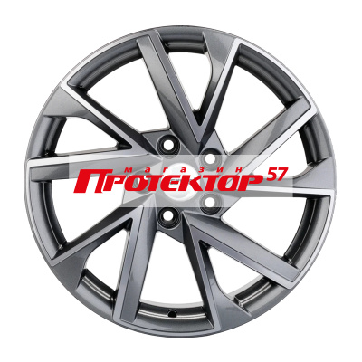 Диск 7x17 5x114.3 ET50 D67.1 Khomen Wheels V-Spoke 714 Gray-FP