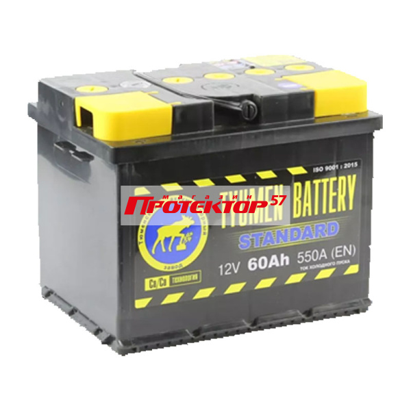 Аккумулятор TYUMEN STANDARD 60А/ч L+ Прямая EN550A 242x175x190 Стандартные