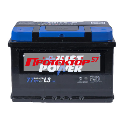 Аккумулятор JUST POWER+ 77 А/ч L+ прямая EN660A 278x175x190 Стандартные