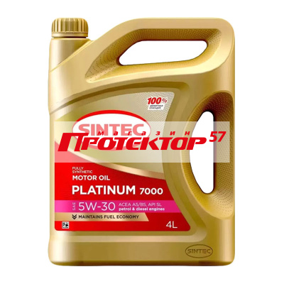 SINTEC Platinum 7000 5W30 A3/B4 SL/CF Синтетическое 5л